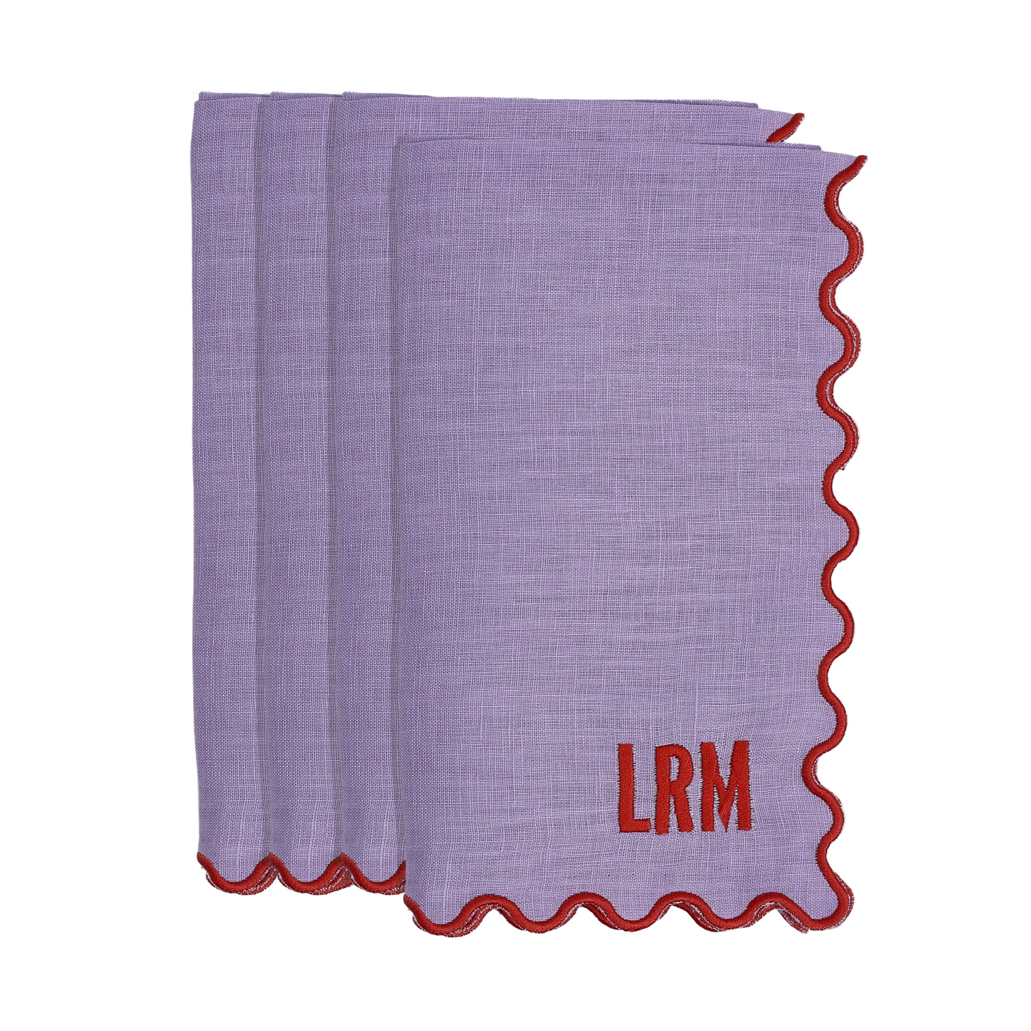 The Vivienne Linen Dinner Napkins - Lilac
