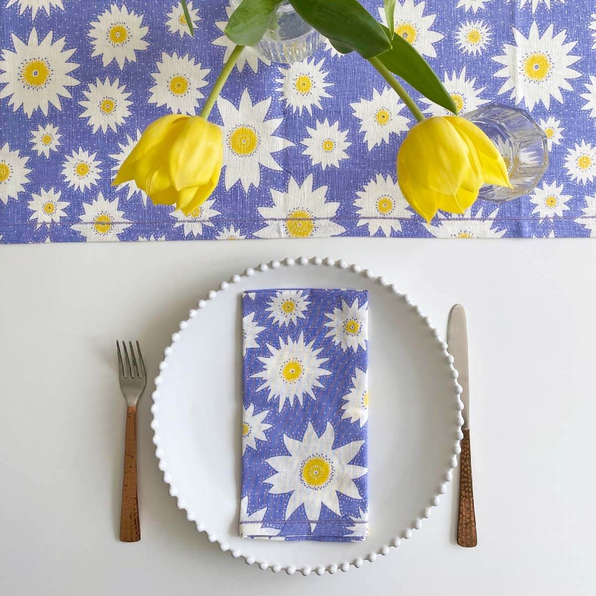 Lily Flower Napkins - Set of 2