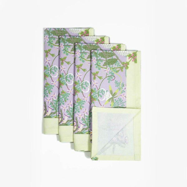 Coquette Lovescape Dinner Napkins - Set of Four