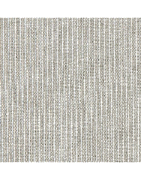 Olga Pleated Linen and Cotton Pendant Light - Fine Stripes Classic Grey