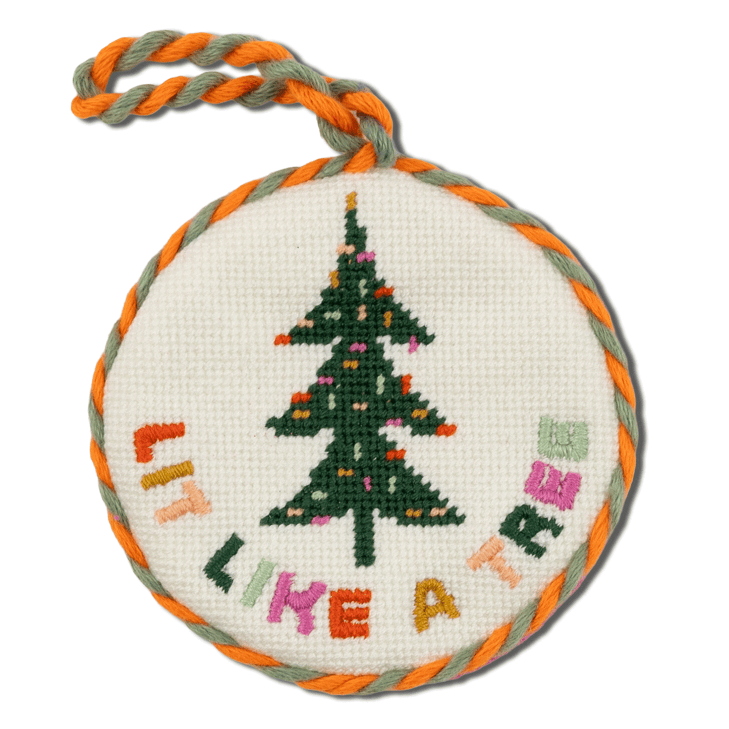 Needlepoint Ornament - Lit Like a Tree - Furbish Studio