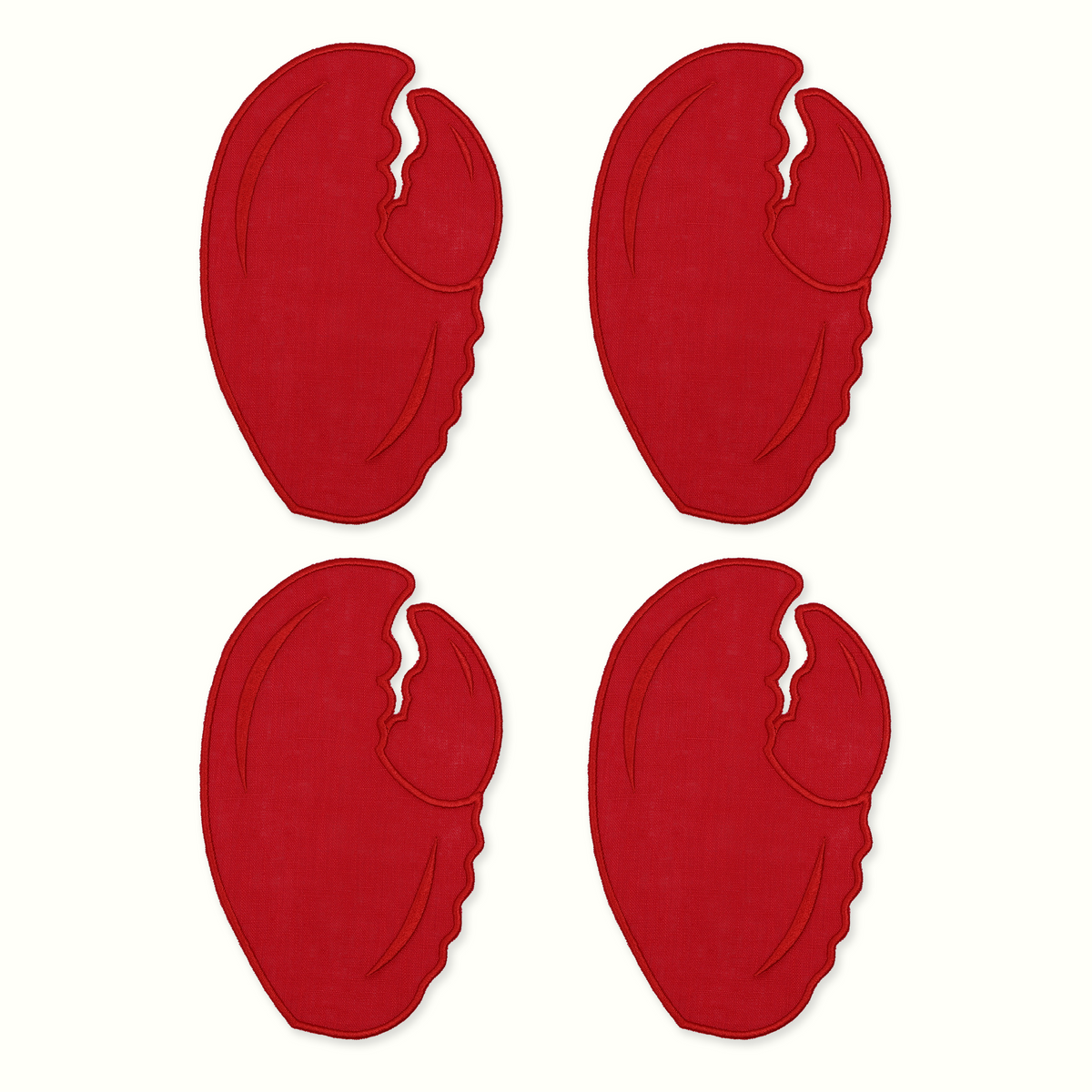 Lobster Claw Linen Cocktail Napkins