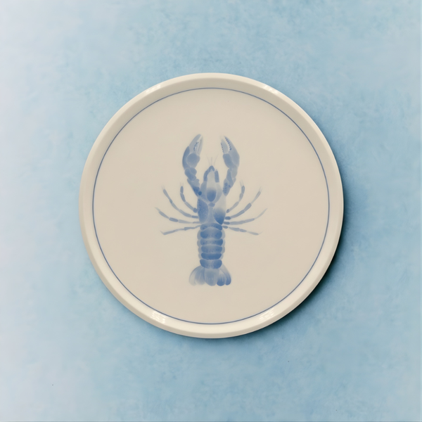 Lobster Appetizer Plate with Lined Border