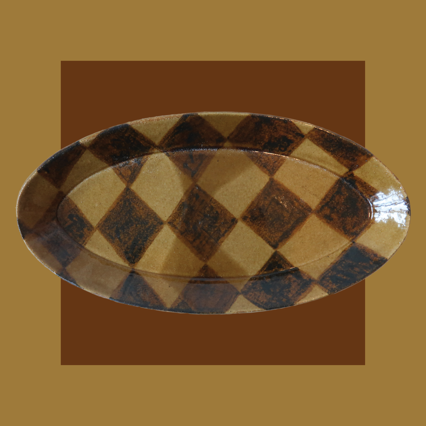 Honey Glaze Circus Dish - Long Oval