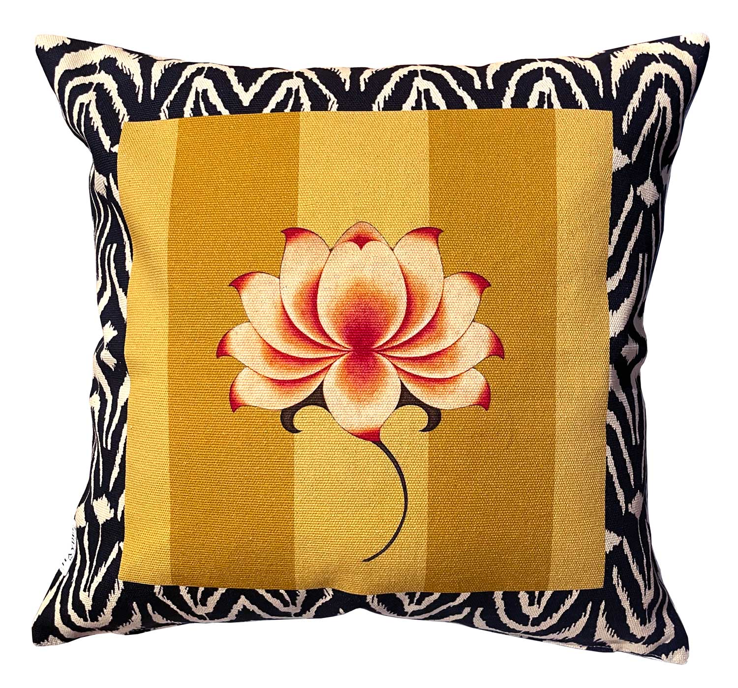Lotus Throw Pillow