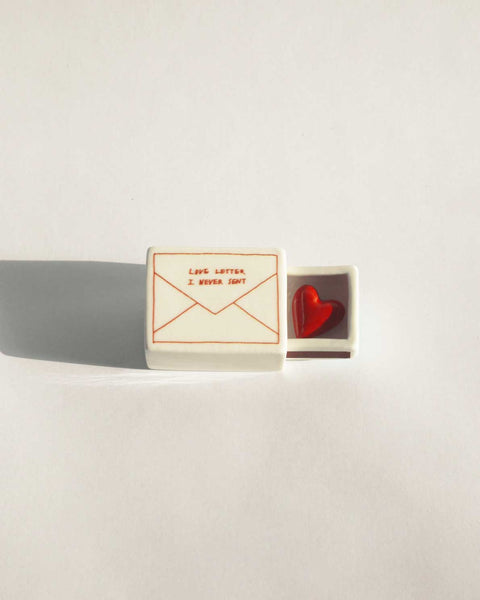 Mini Love Letter’ Ceramic Matchbox_Old