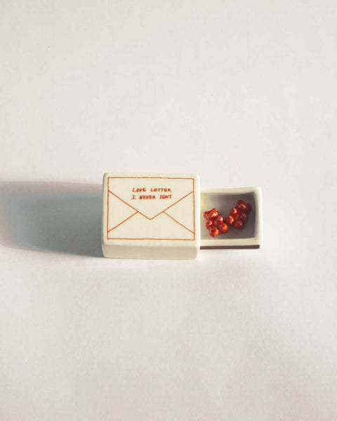 Mini Love Letter’ Ceramic Matchbox_Old