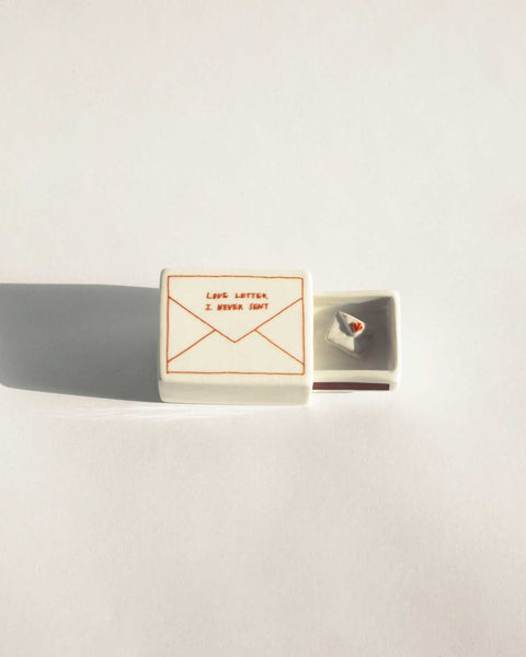 Mini Love Letter’ Ceramic Matchbox_Old