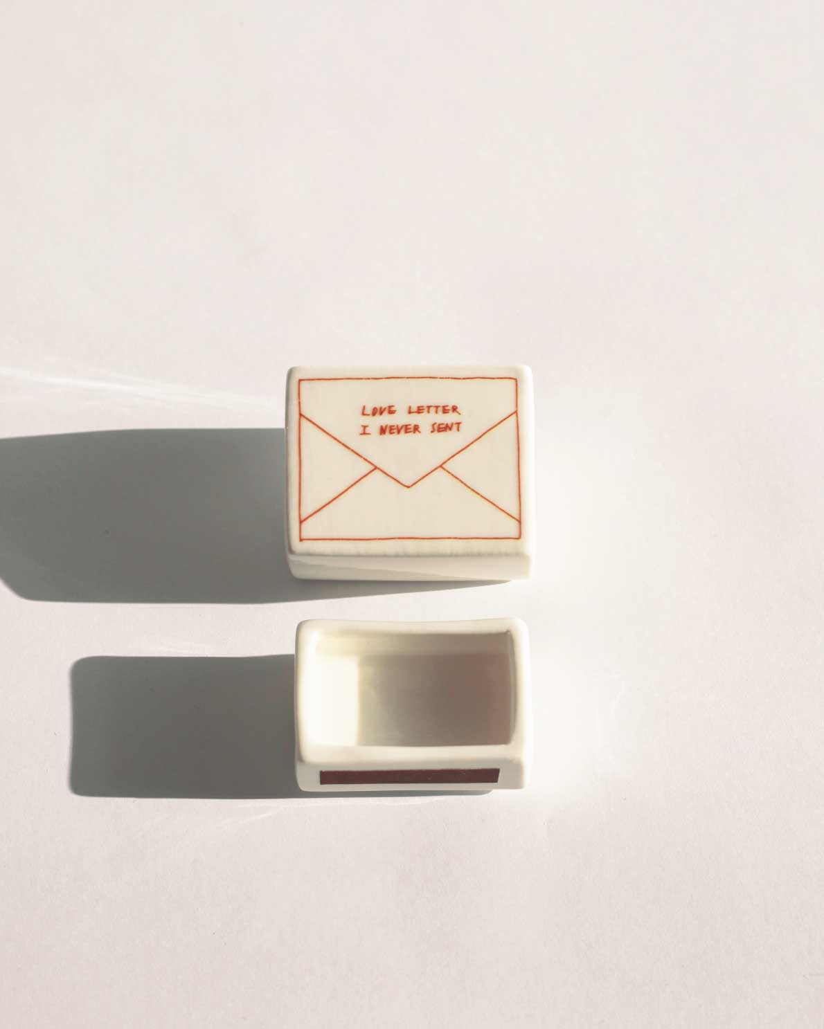 Mini Love Letter’ Ceramic Matchbox_Old