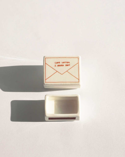 Mini Love Letter’ Ceramic Matchbox_Old