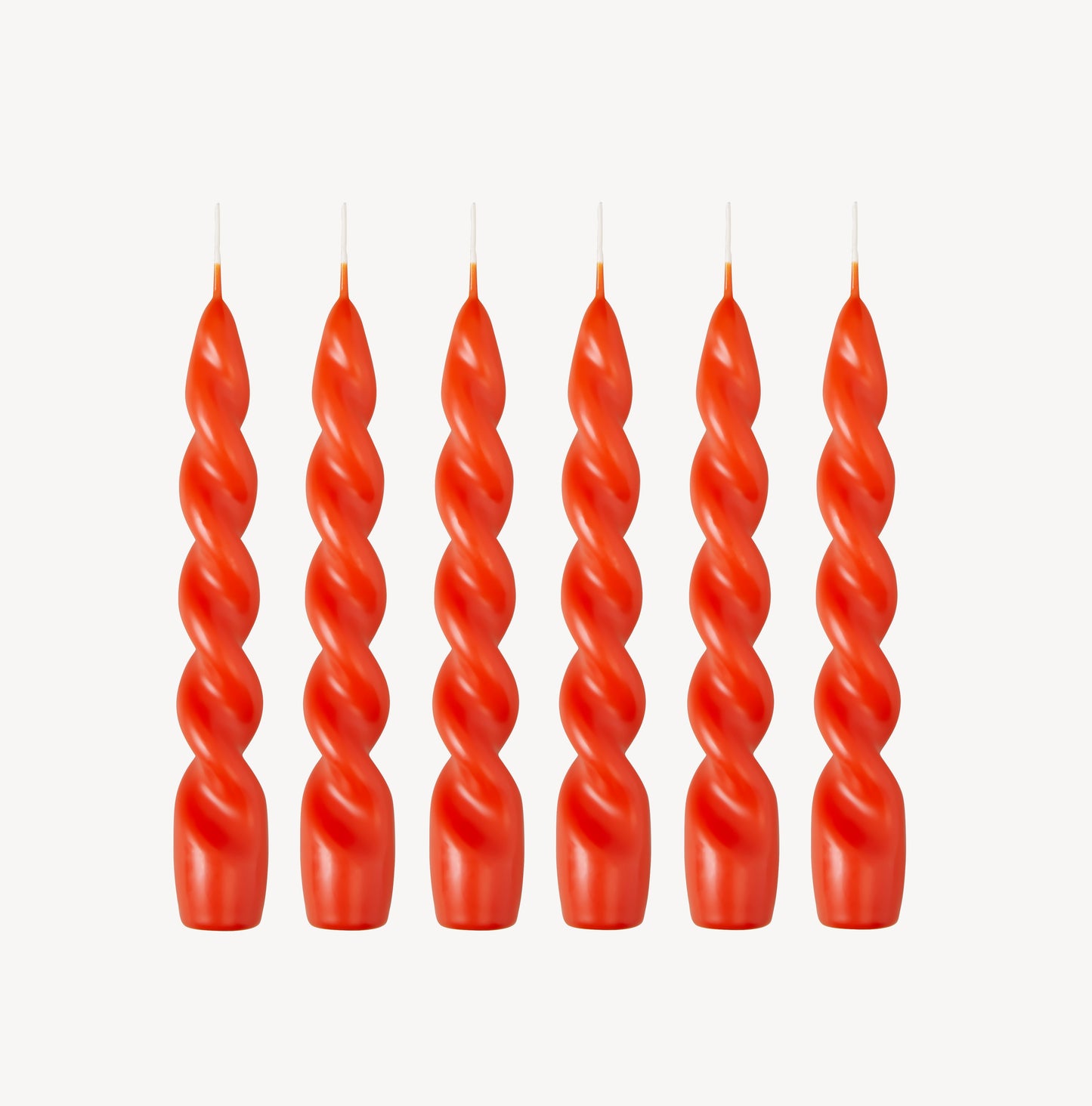 Spiral Candle - Tiger Orange