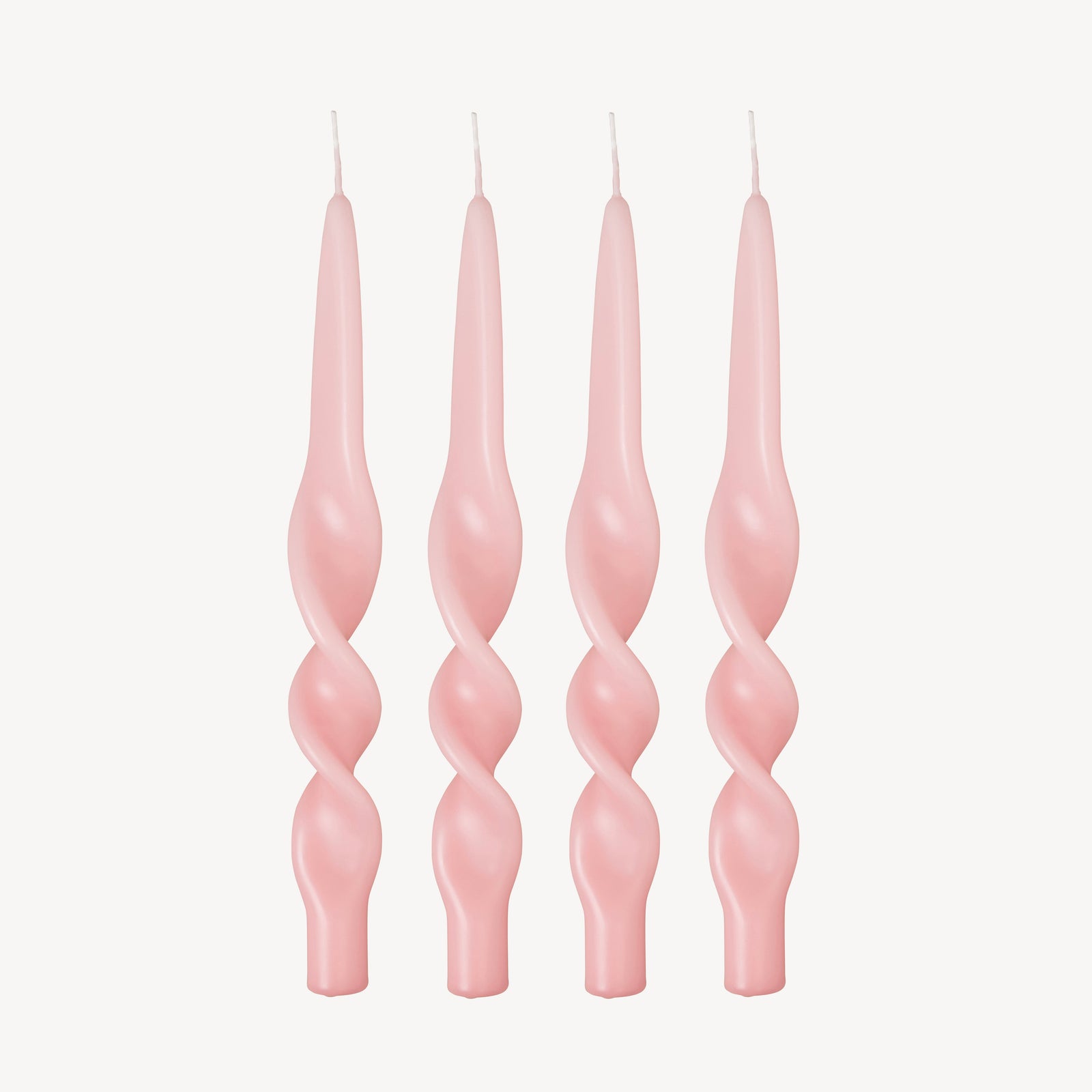 Swirl Candle - Pale Pink