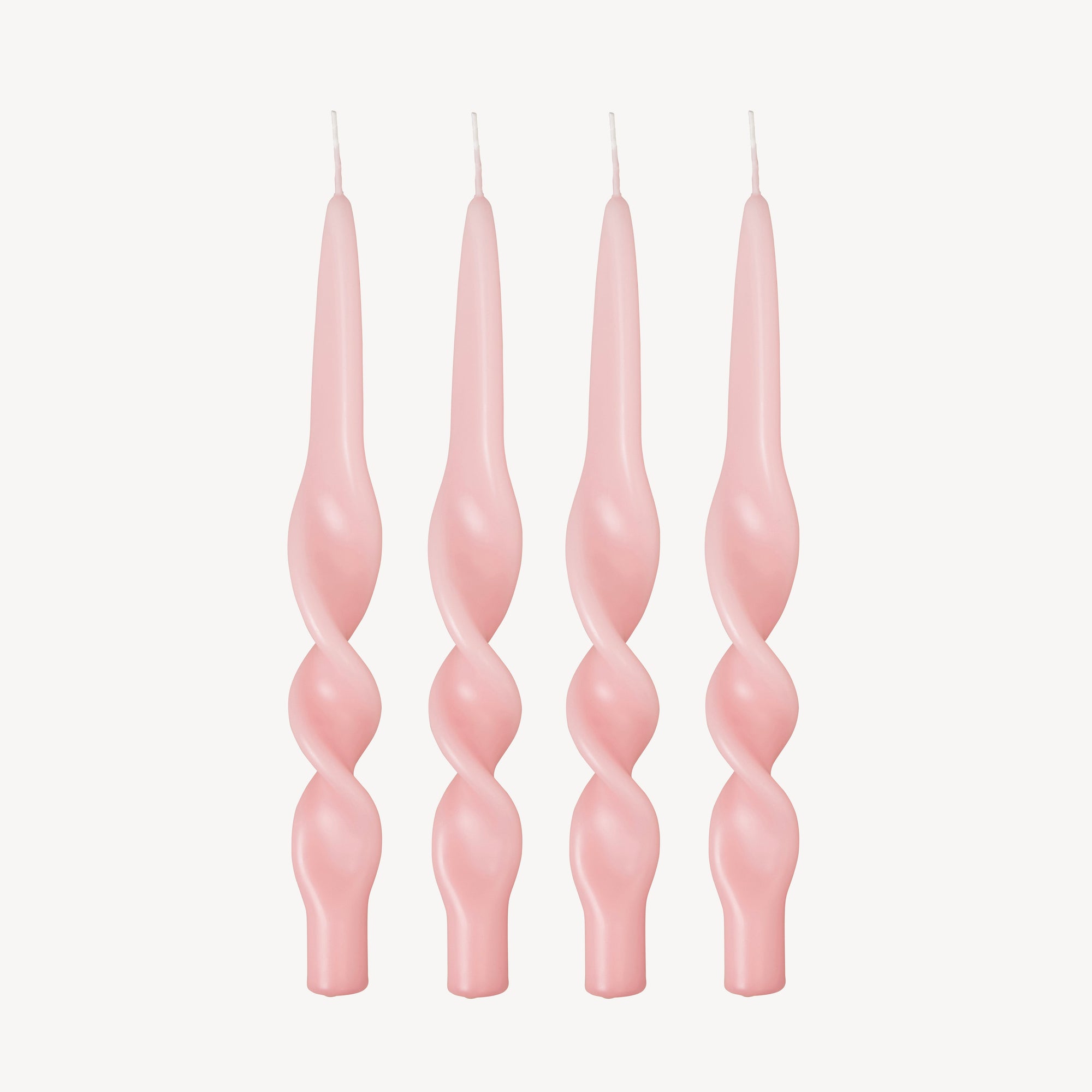 Swirl Candle - Pale Pink