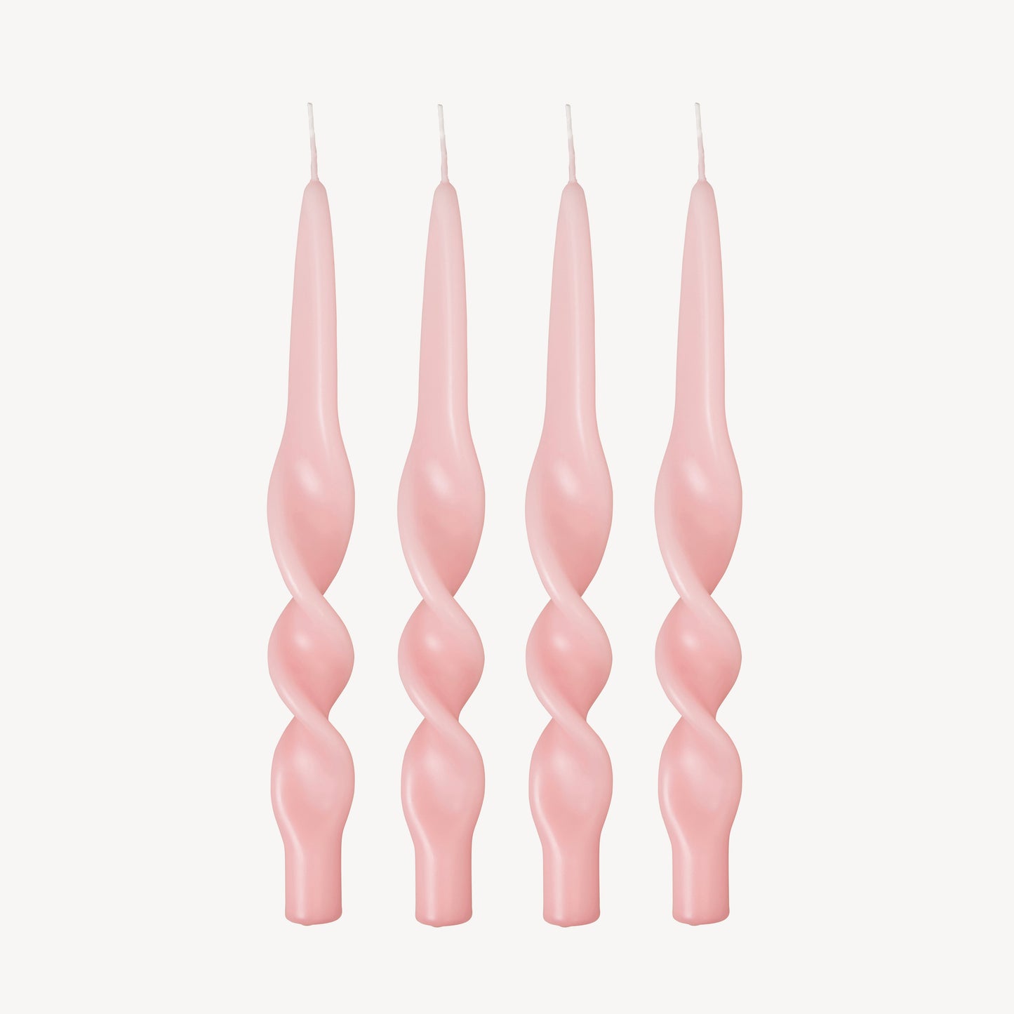 Swirl Candle - Pale Pink
