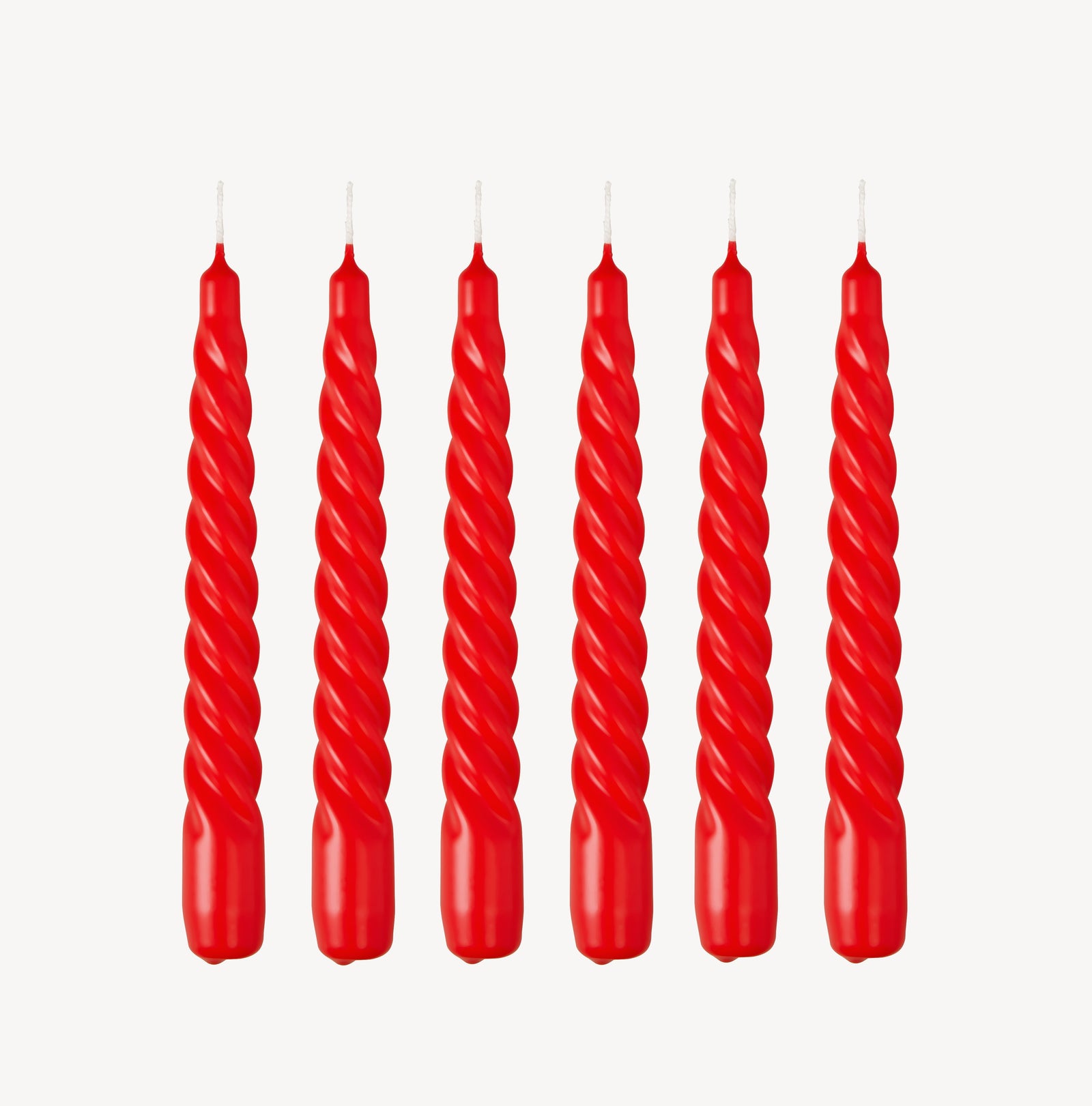 Twist Candle - Hot Red