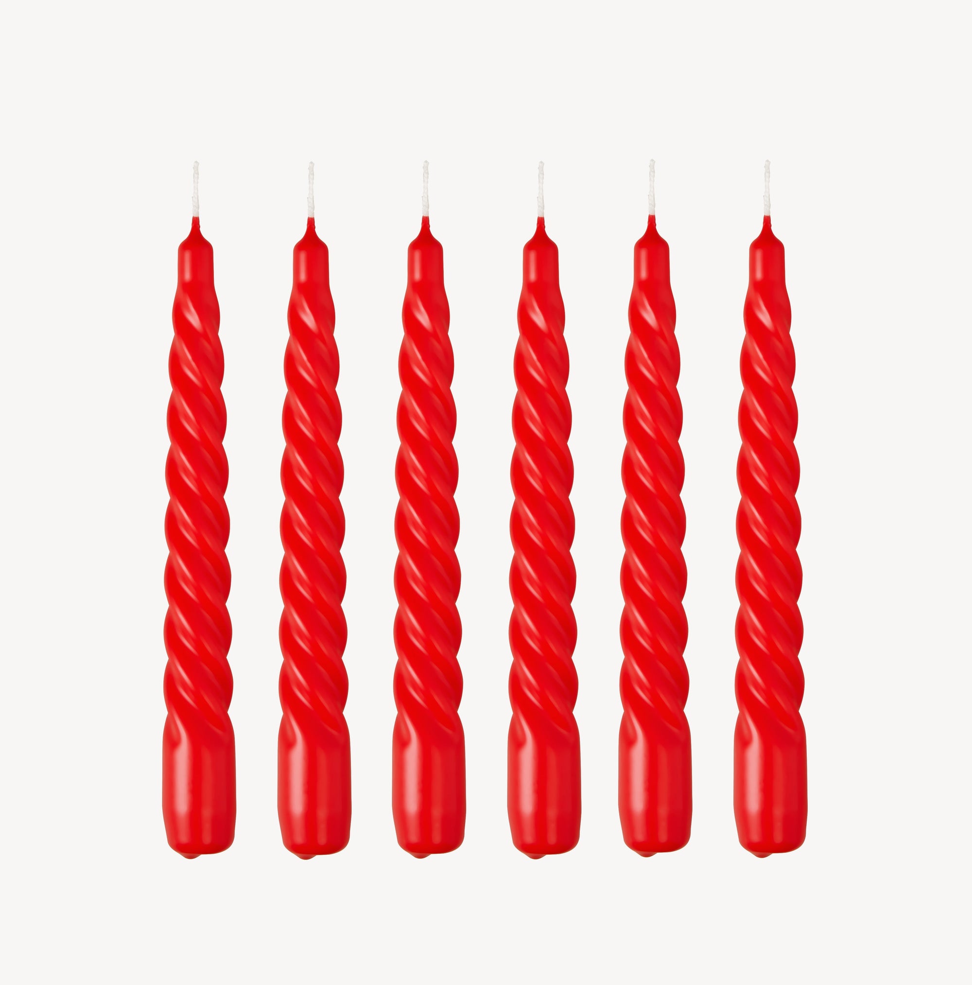 Twist Candle - Hot Red