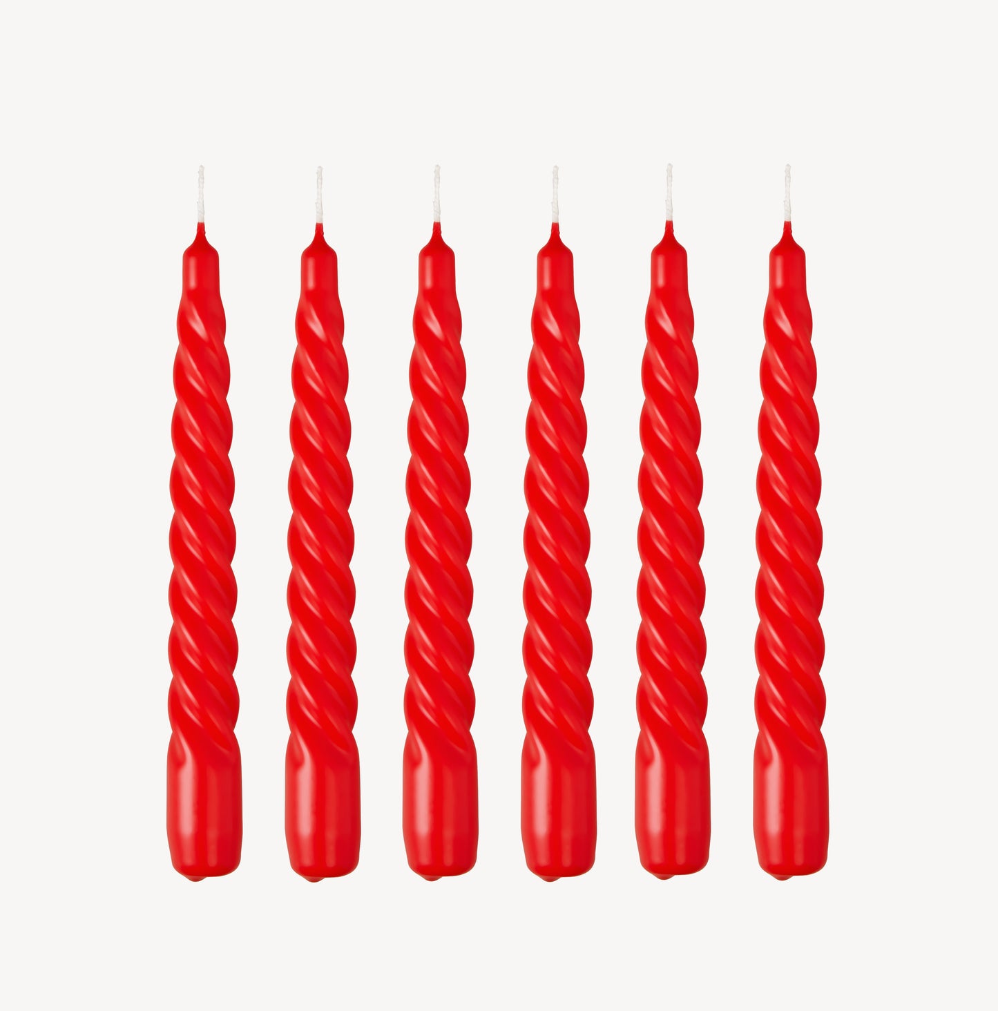 Twist Candle - Hot Red