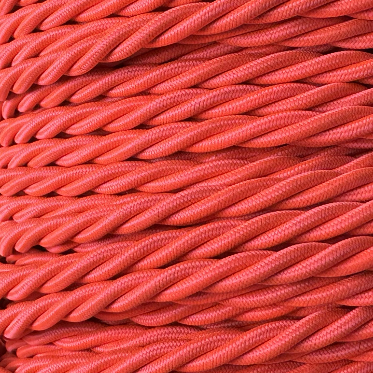 Luminous Coral - Lola's Leads Fabric Extension Cable