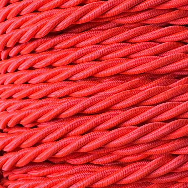 Luminous Coral - Lola's Leads Fabric Extension Cable