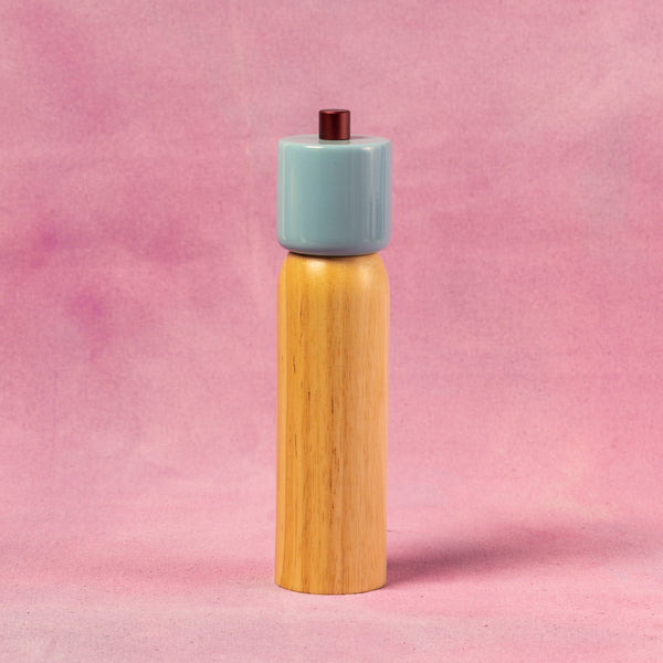 Salt & Pepper Grinder | Sky Blue & Burgundy