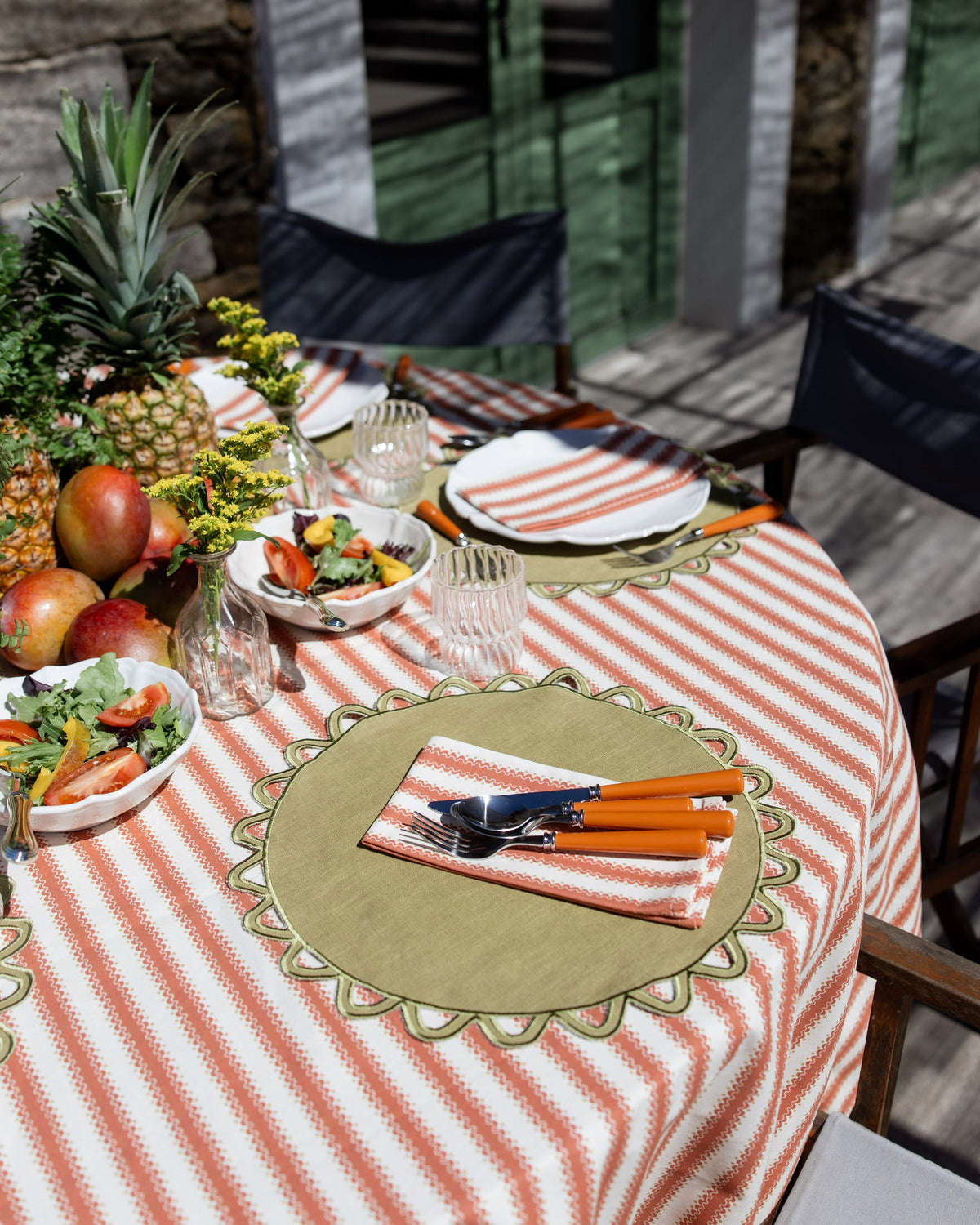 Placemat Halo, Green with Green