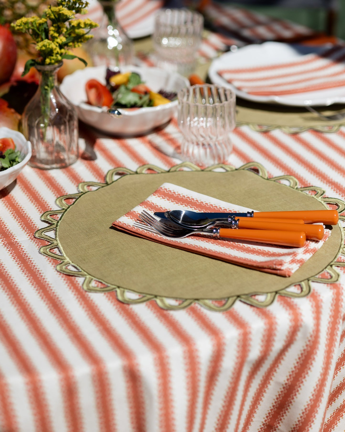 Placemat Halo, Green with Green