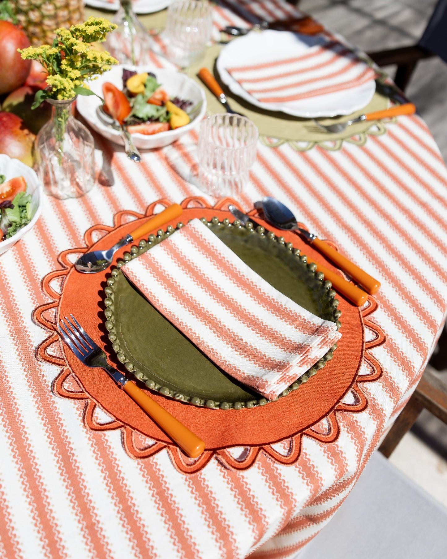 Placemat Halo, Terracotta with Terracotta