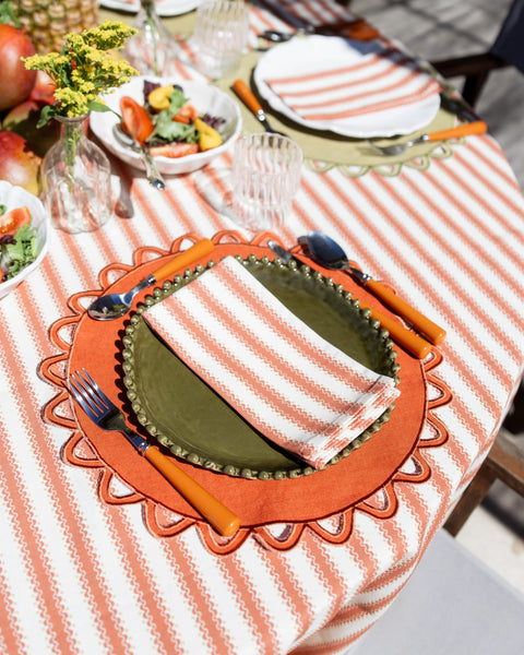 Placemat Halo, Terracotta with Terracotta