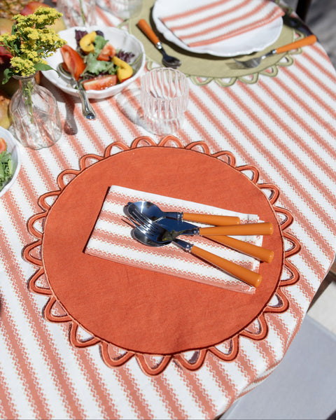 Placemat Halo, Terracotta with Terracotta