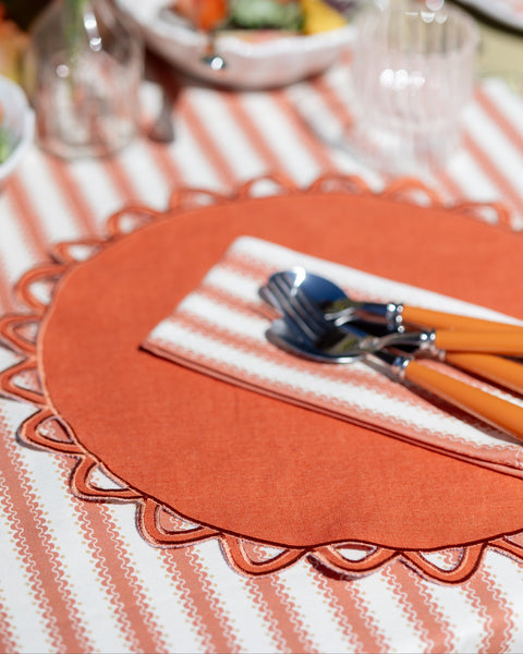 Placemat Halo, Terracotta with Terracotta
