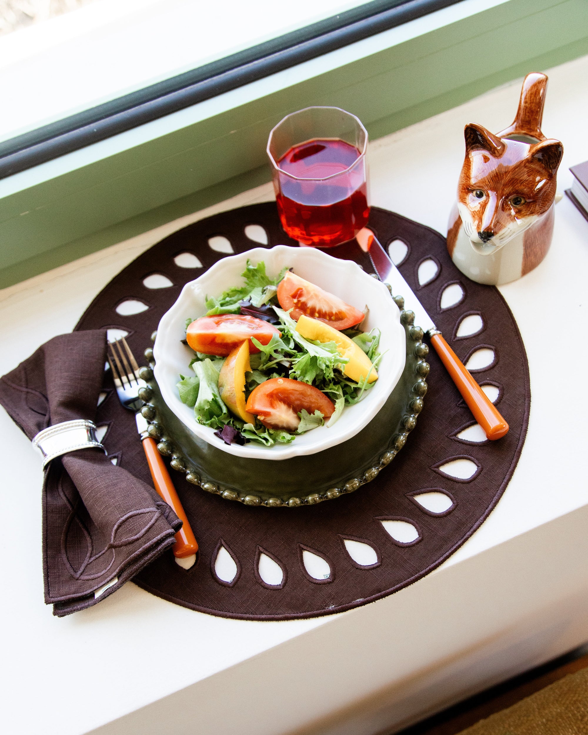 Placemat Viseu, Brown with Brown