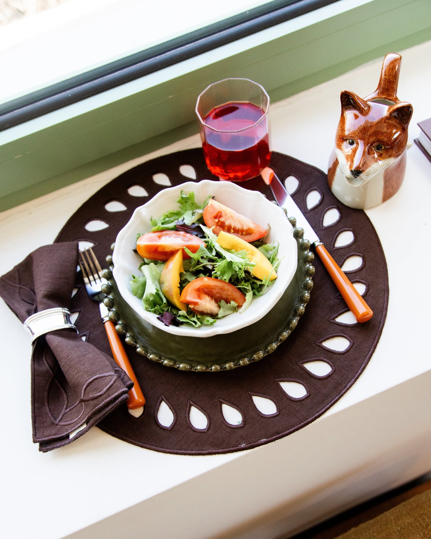 Placemat Viseu, Brown with Brown