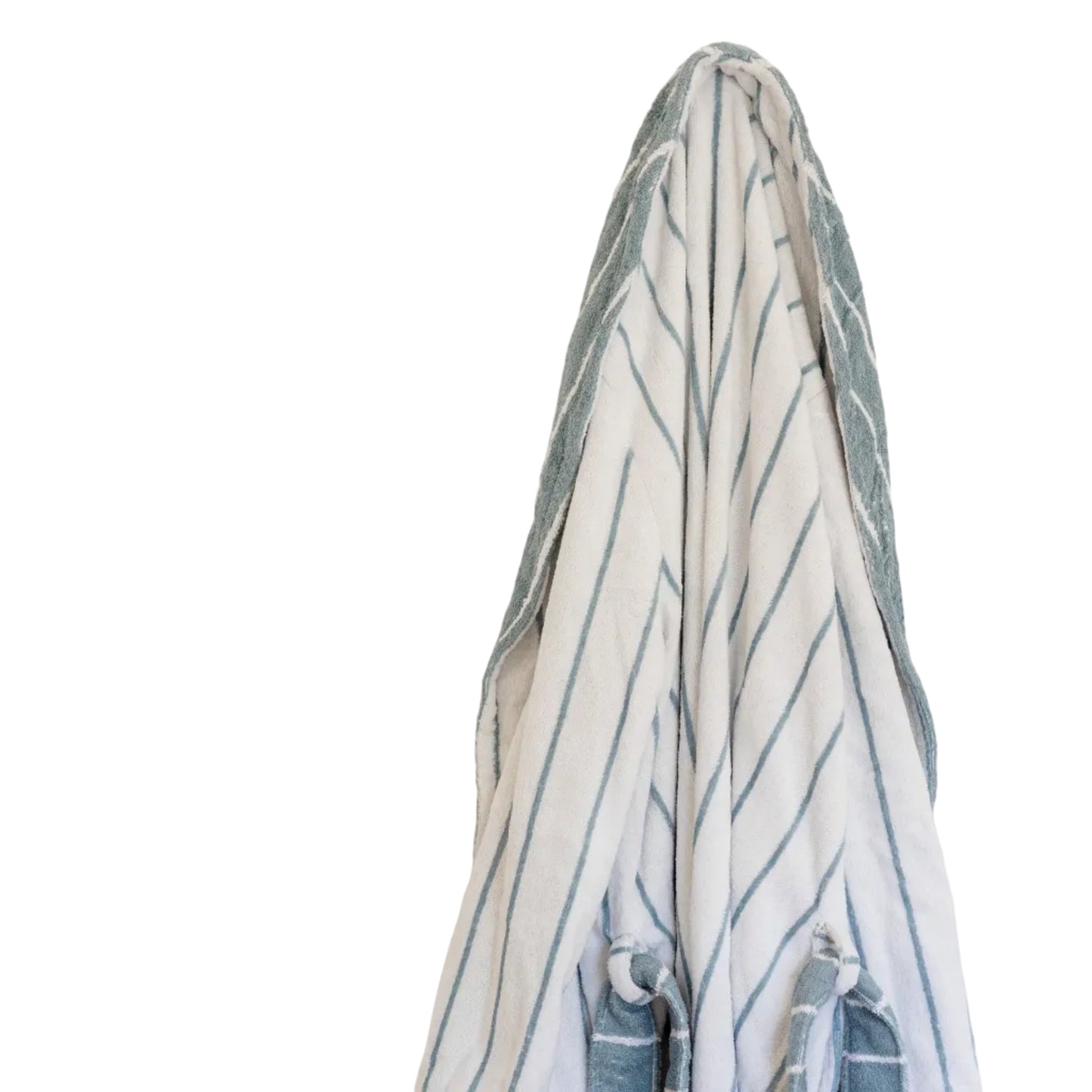 Blue Striped Bathrobe, 100% Cotton 380 g/m²