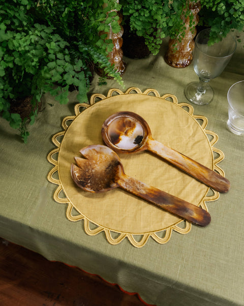 Placemat Halo, Yellow with Yellow