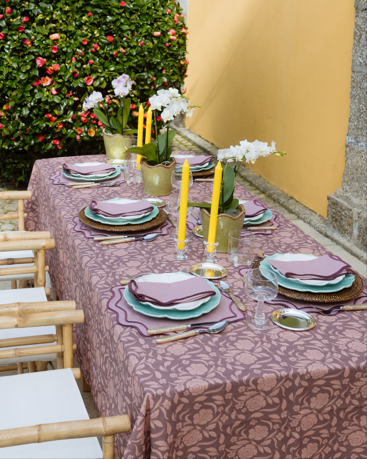 Napkin Bloom, Dusty Rose with Pink