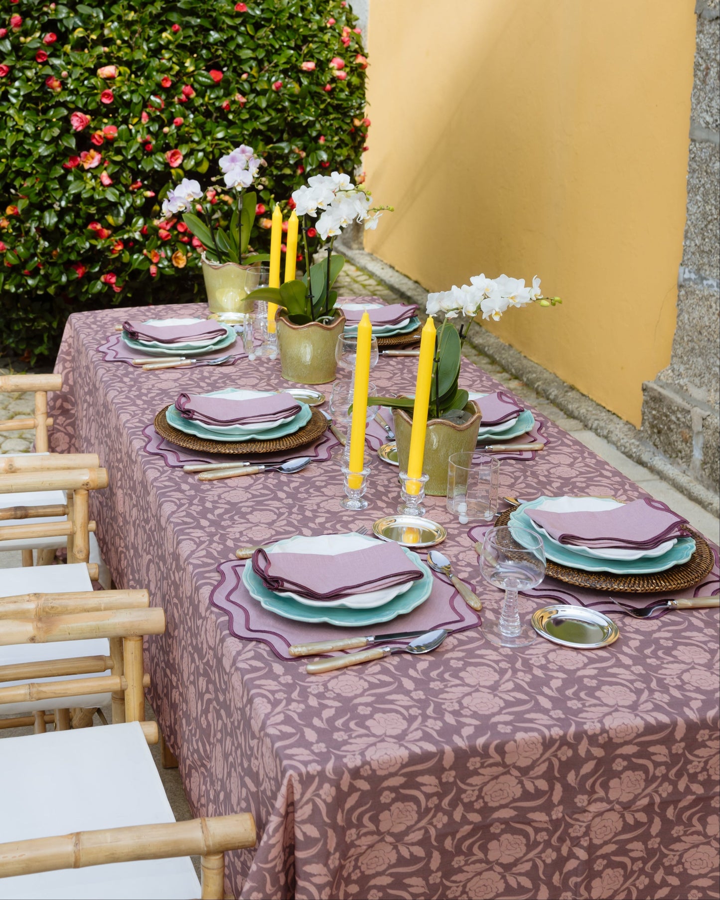 Napkin Bloom, Dusty Rose with Pink