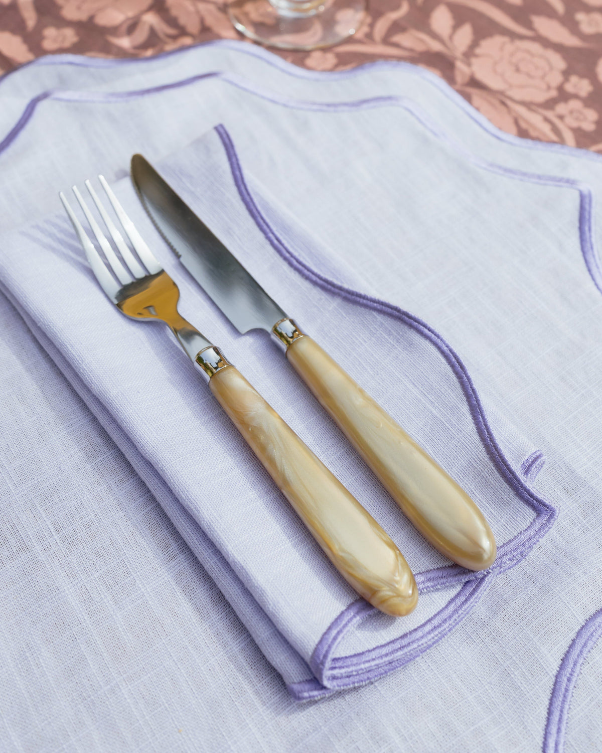 Napkin Bloom, Violet with Violet