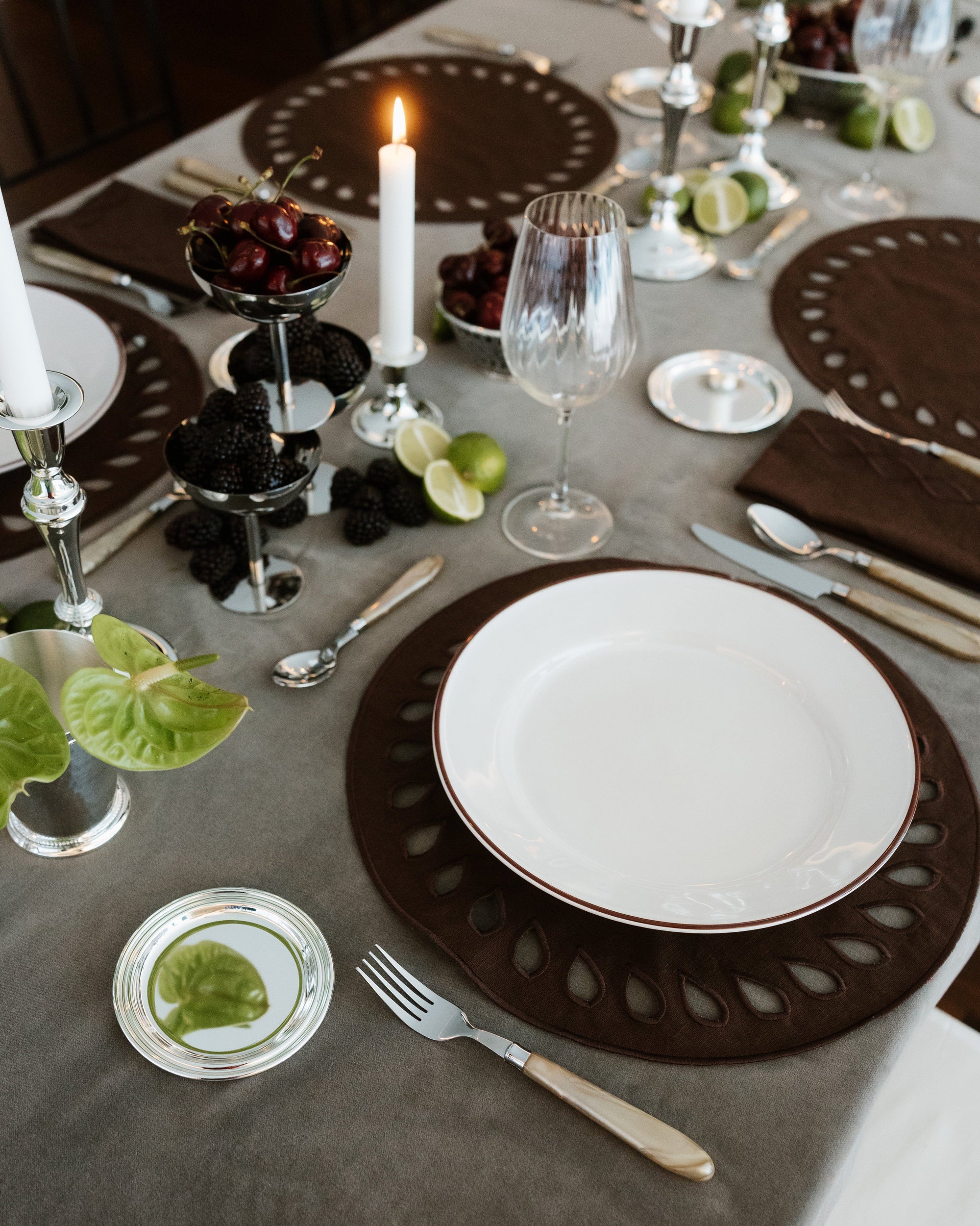 Placemat Viseu, Brown with Brown