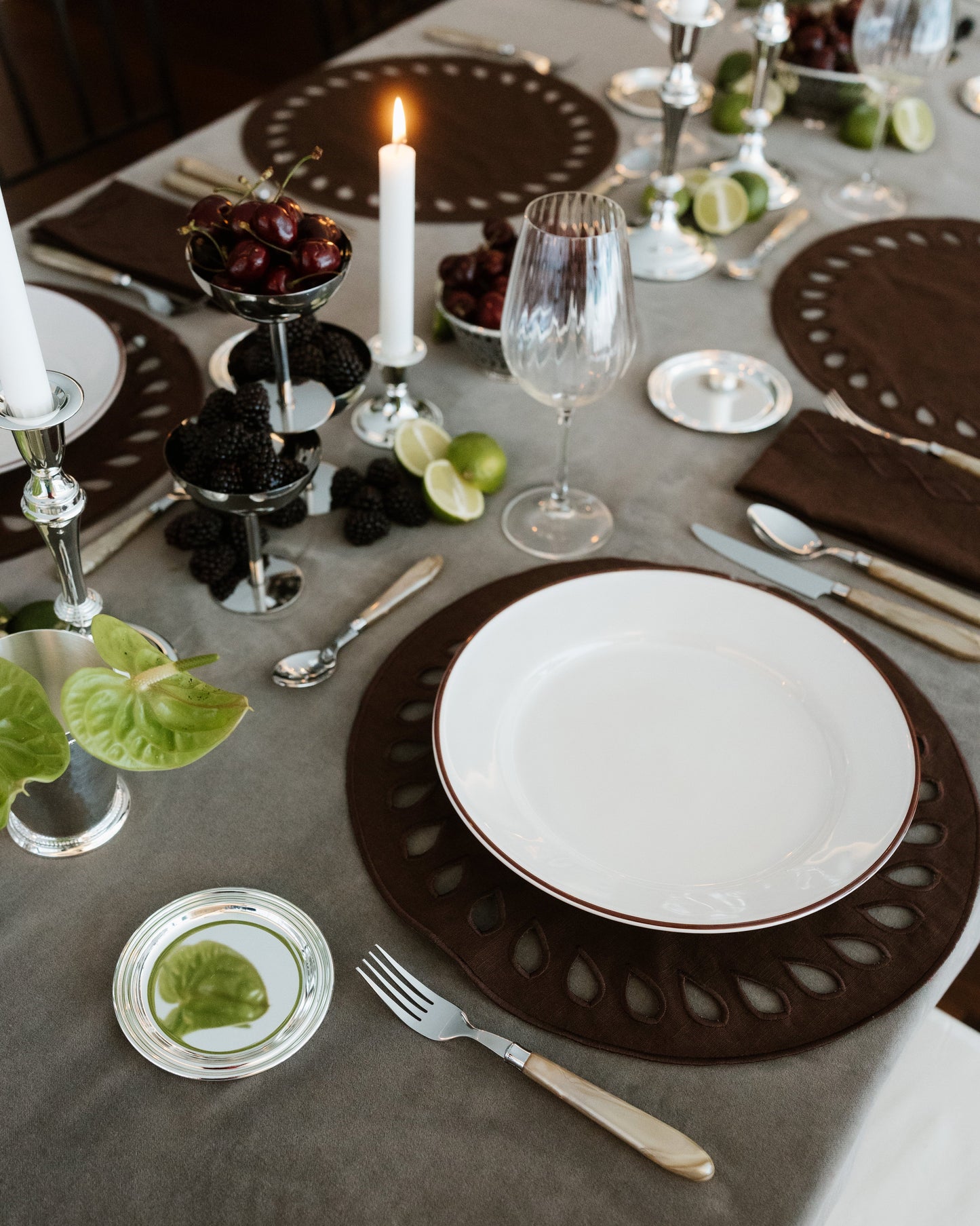Placemat Viseu, Brown with Brown