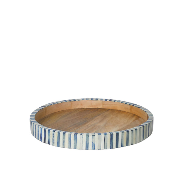Lazy Susan | Blue & White | Striped