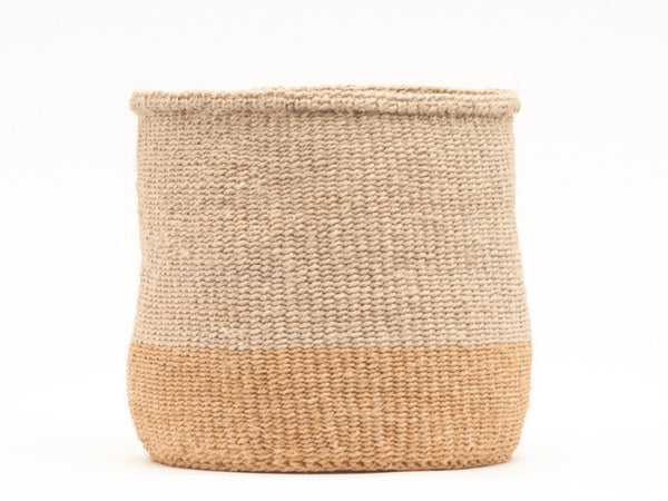 MBILI: Two Tone Woven Storage Basket
