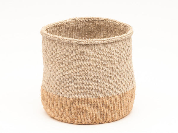 MBILI: Two Tone Woven Storage Basket