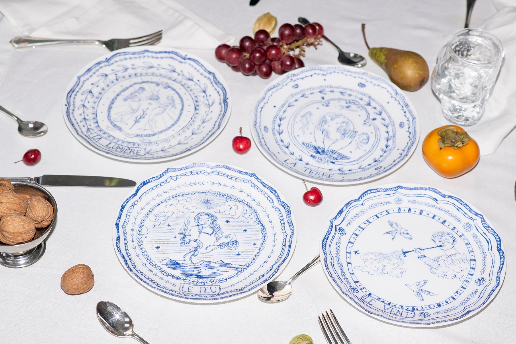Elements Dessert Plates - Set of 4