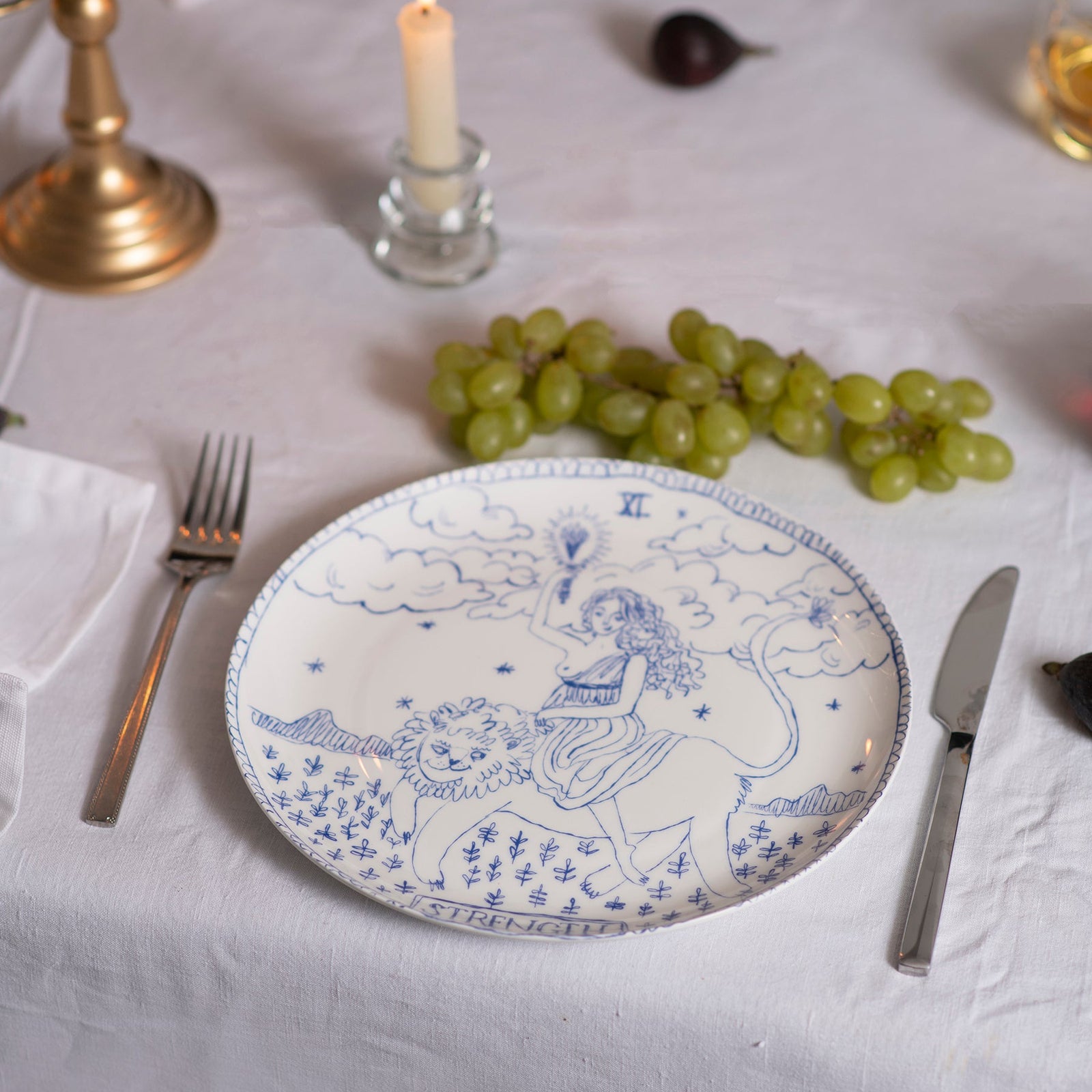 Strength Tarot Dinner Plate