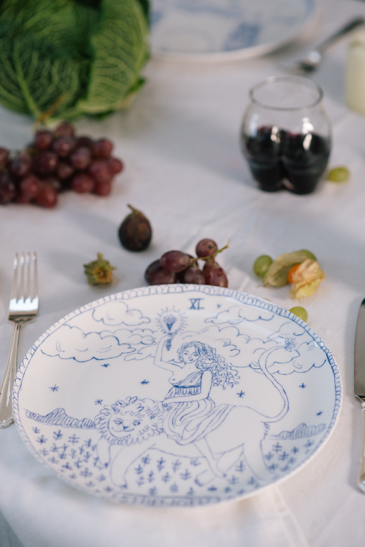 The Strength Tarot Dinner Plate