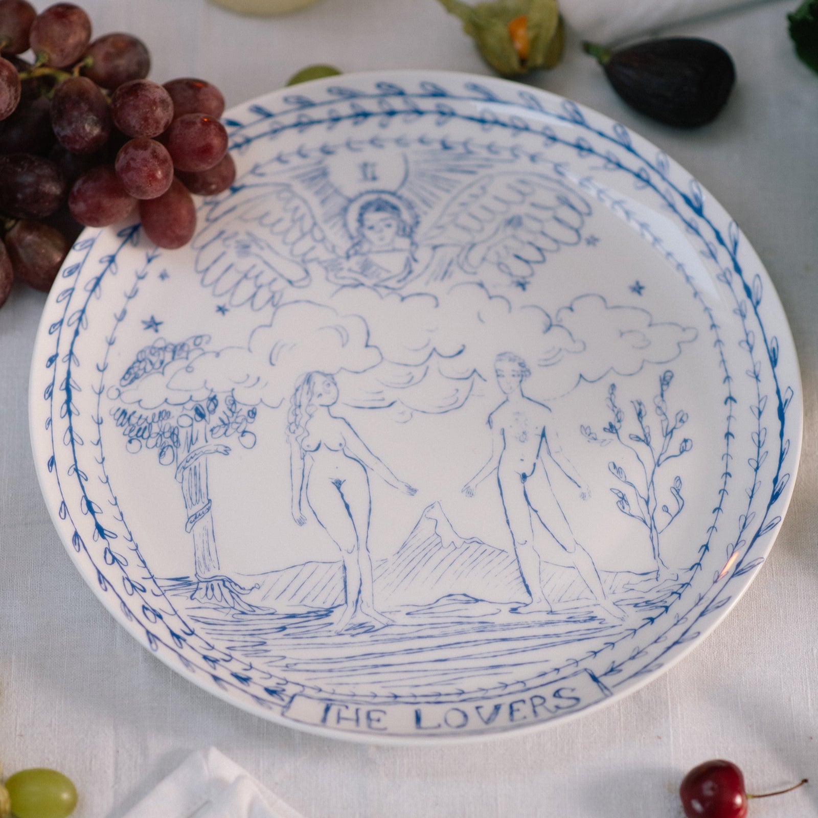 The Lovers Tarot Dinner Plate