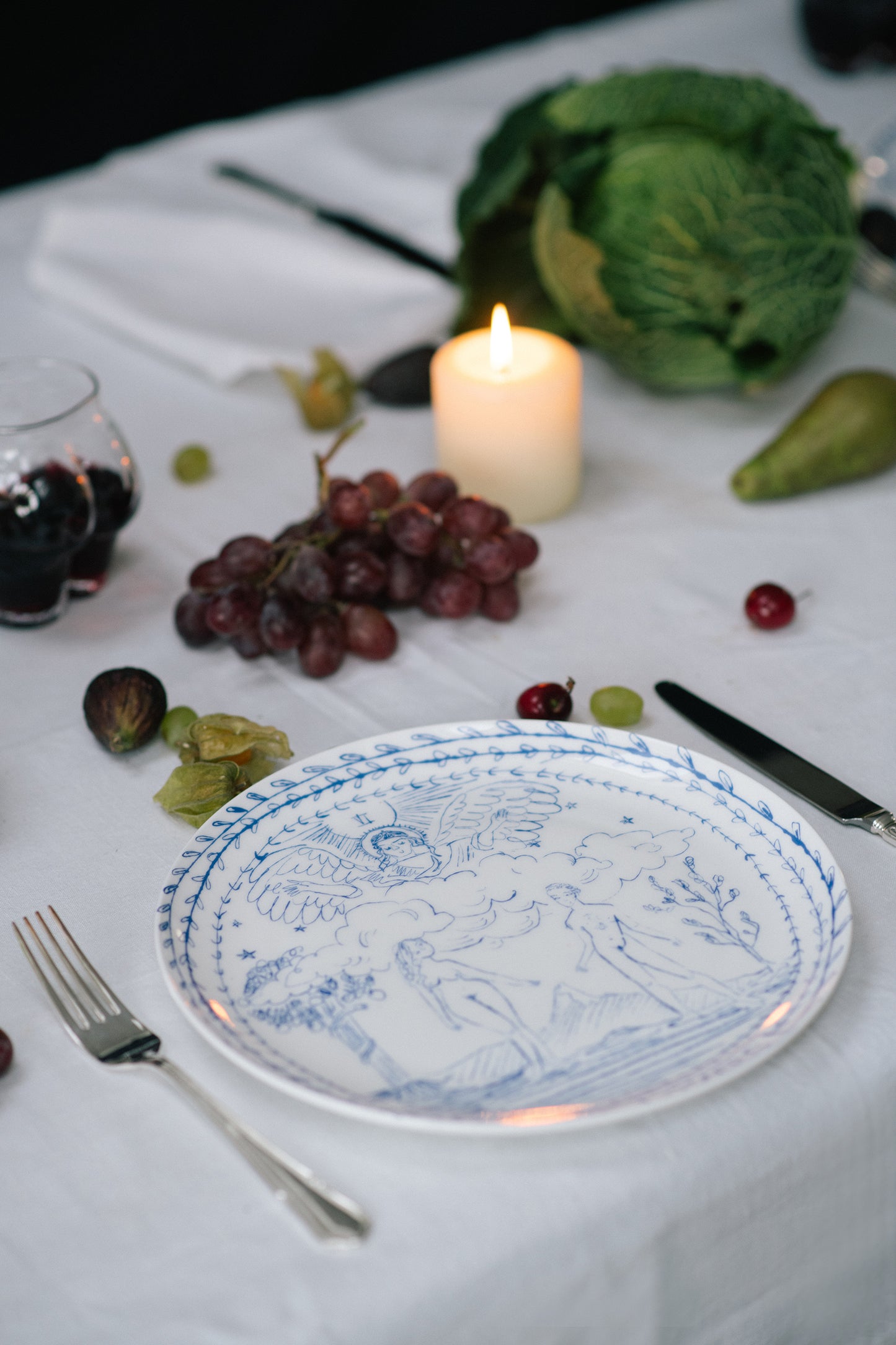 The Lovers Tarot Dinner Plate