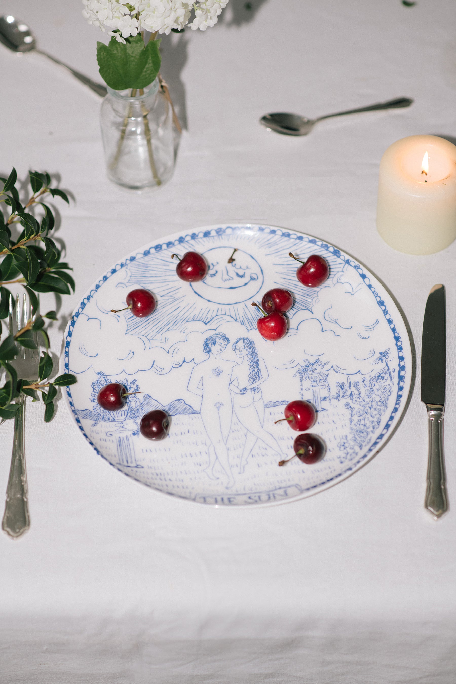 The Sun Tarot Dinner Plate