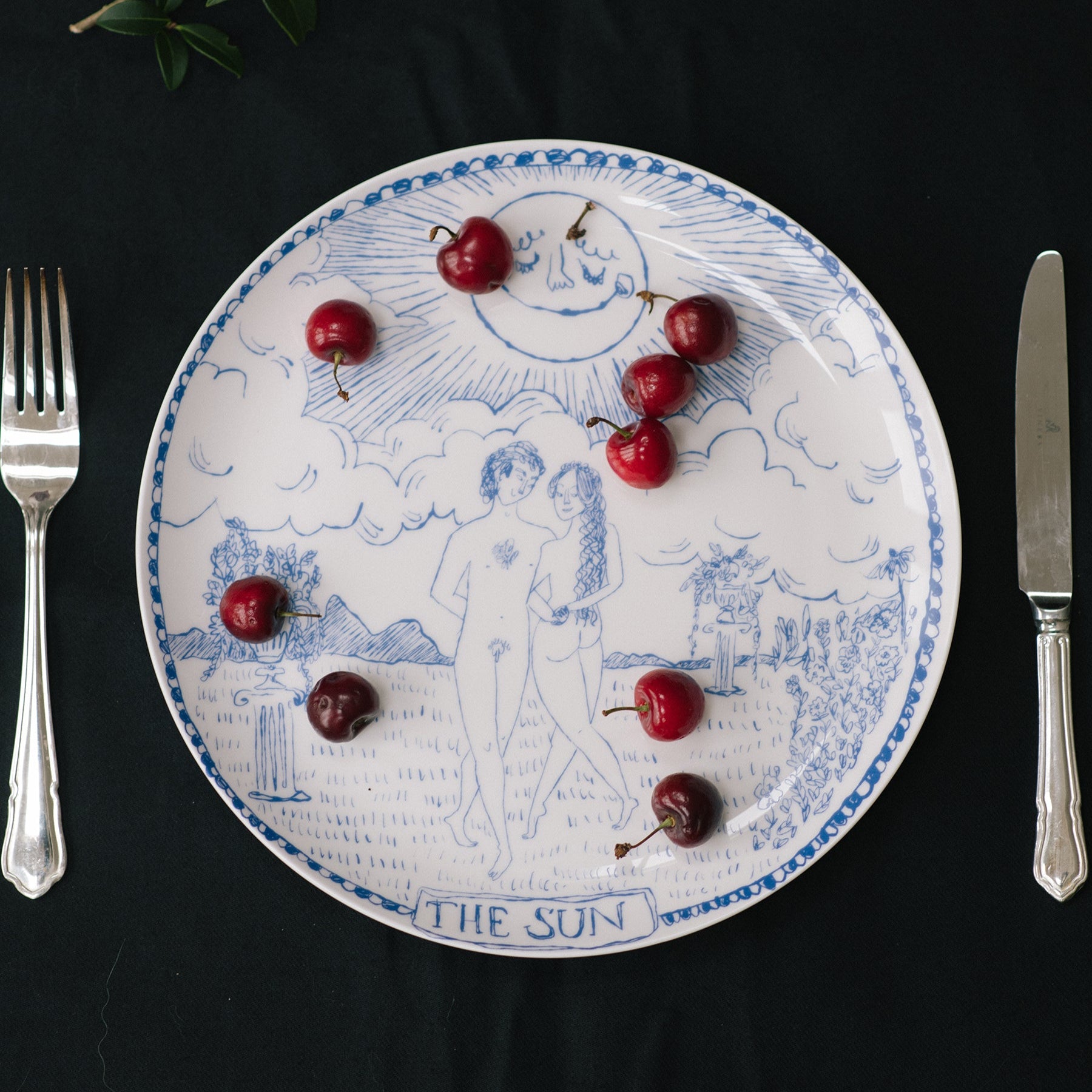 The Sun Tarot Dinner Plate