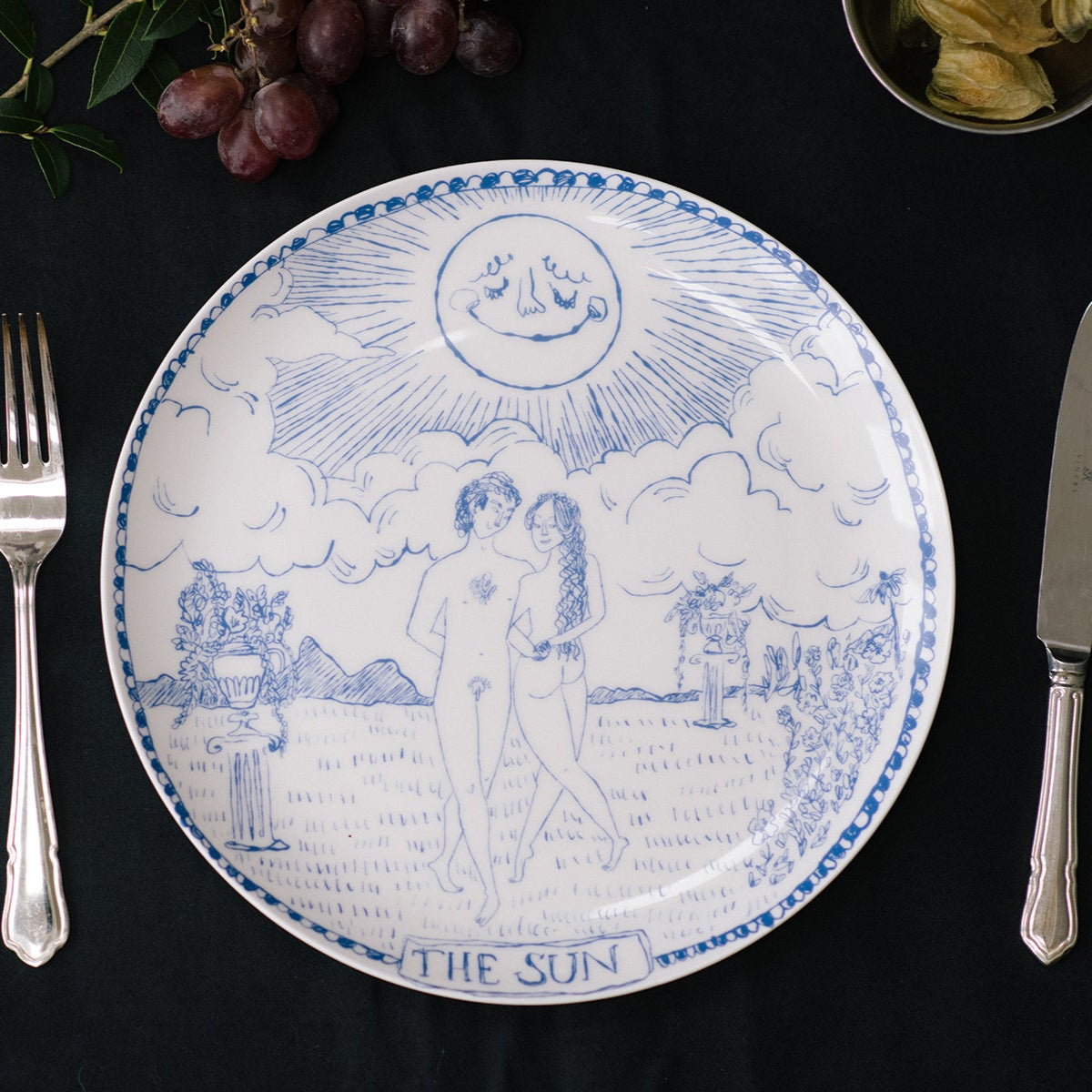 The Sun Tarot Dinner Plate